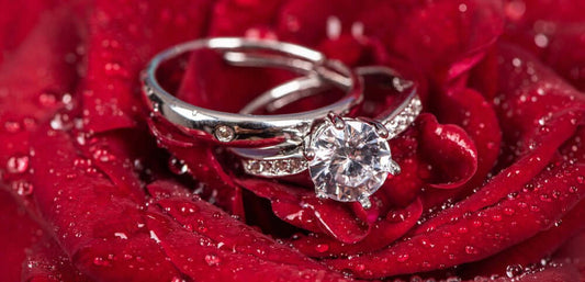 Moissanite wedding bands