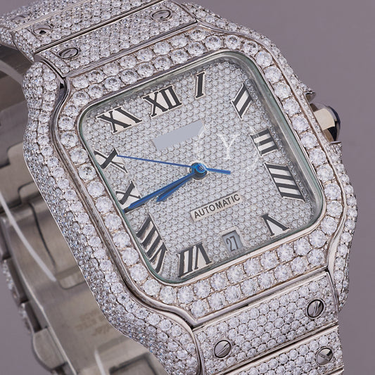 VVS1 D color Moissanite diamond tester watch