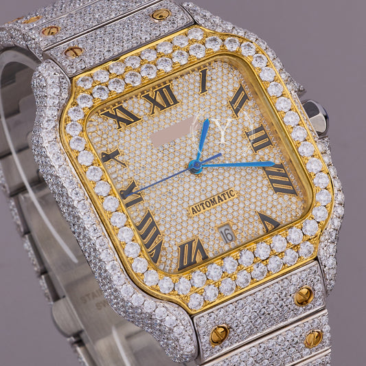 Moissanite diamond watch