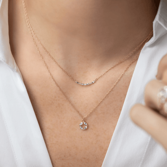 Dainty gold necklace, Love Necklace, Letter Necklace