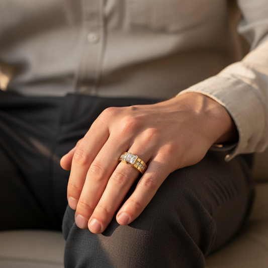 Royal Princess Cut Lab Grown Diamond Engagement Ring