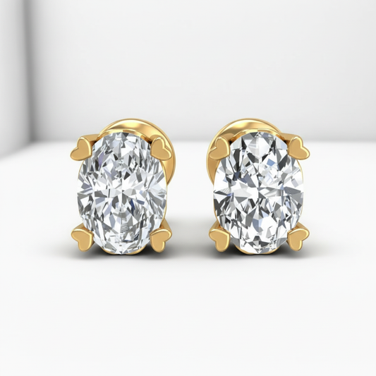 Love Inspired Oval Cut Lab Grown Diamond Studs