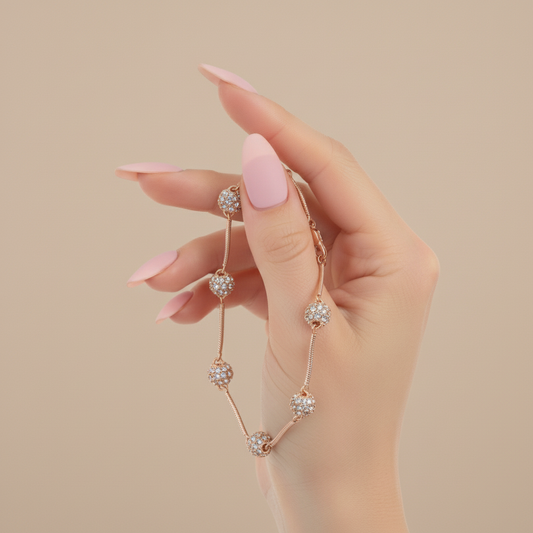 Zavya Radiant Round Cut Moissanite Bracelet