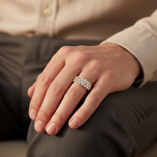 Aurevia Moissanite Diamond Gold Ring