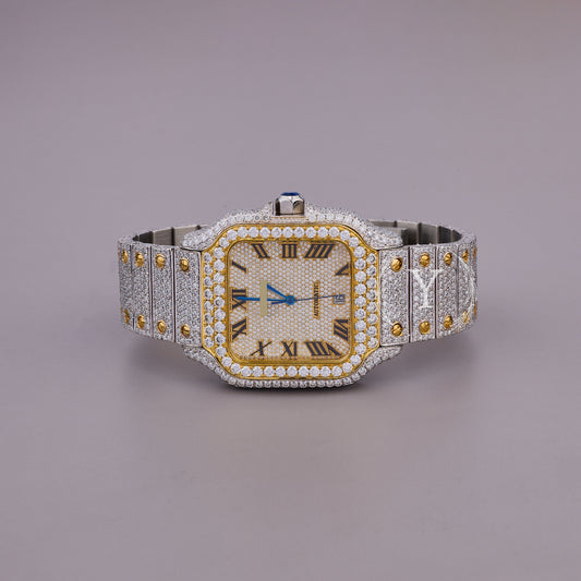 Moissanite diamond watch
