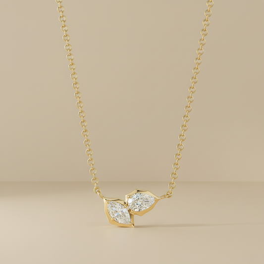 Twin Flame Marquise Lab Grown Diamond Pendant