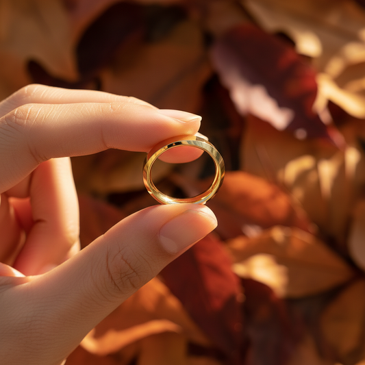 Aurex Angular Solid Gold Wedding Band