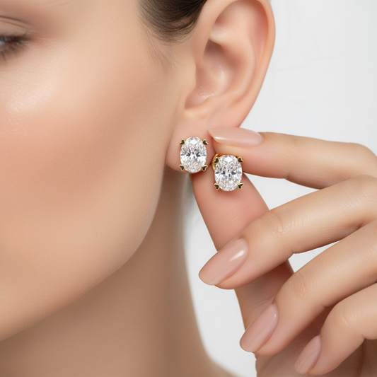 Love Inspired Oval Cut Lab Grown Diamond Studs