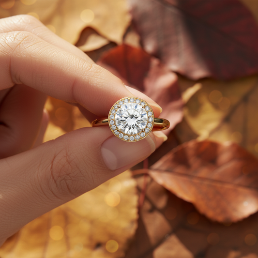 Round Cut Moissanite Channel Set Wedding Ring (Copy)