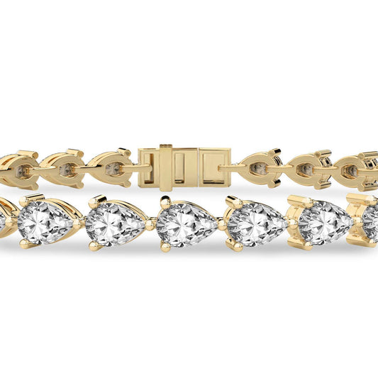 Serene Pear Lab Diamond Tennis Bracelet