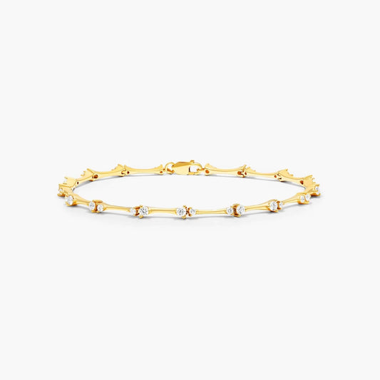 18K Yellow Gold Luminance Lab-Created Diamond Bracelet