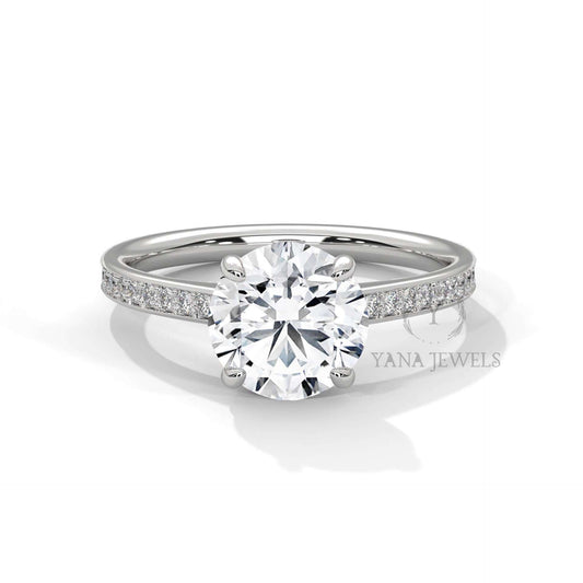 Emerald Cut Solitaire Engagement Ring
