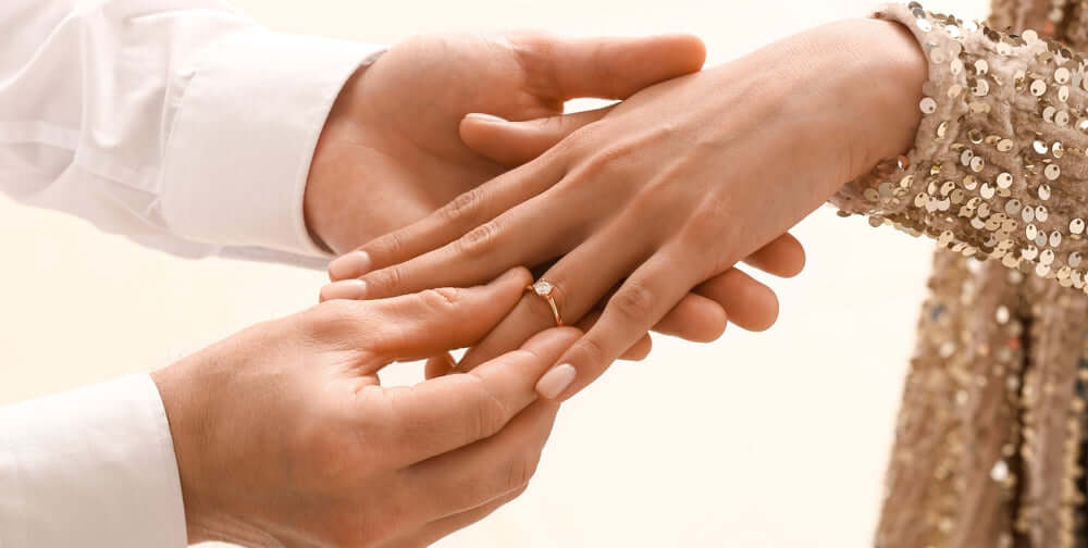 Lab grown diamond wedding bands USA
