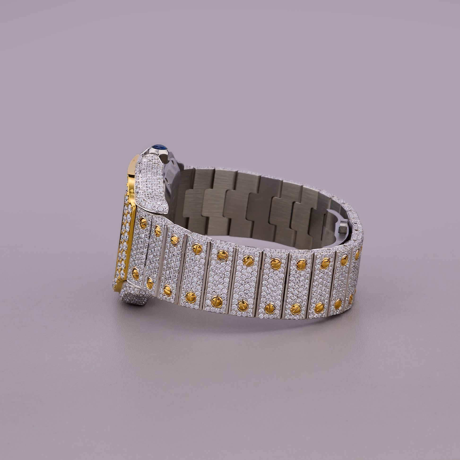 Moissanite diamond watch