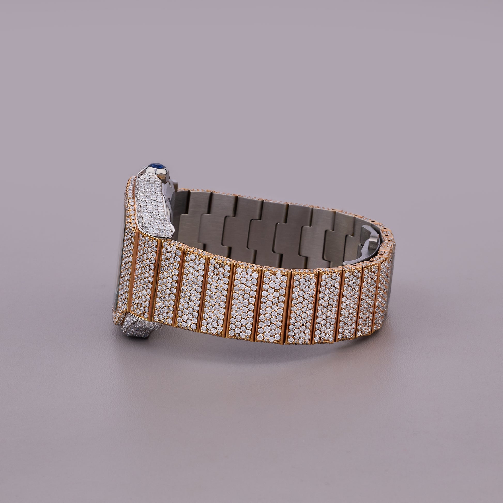 Iced Out Moissanite Watch