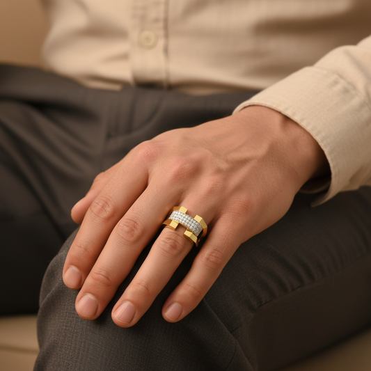 Royal Fortress Pave Set Lab Grown Diamond Ring