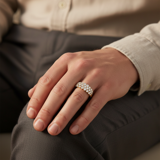 Imperara Lab Grown Diamond Gold Band