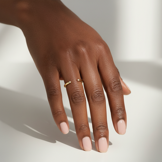 Round Cut Lab Grown Diamond Open Band