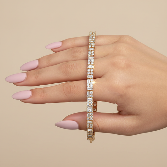 Colin Cowie Dot Dash Moissanite Diamond Bracelet