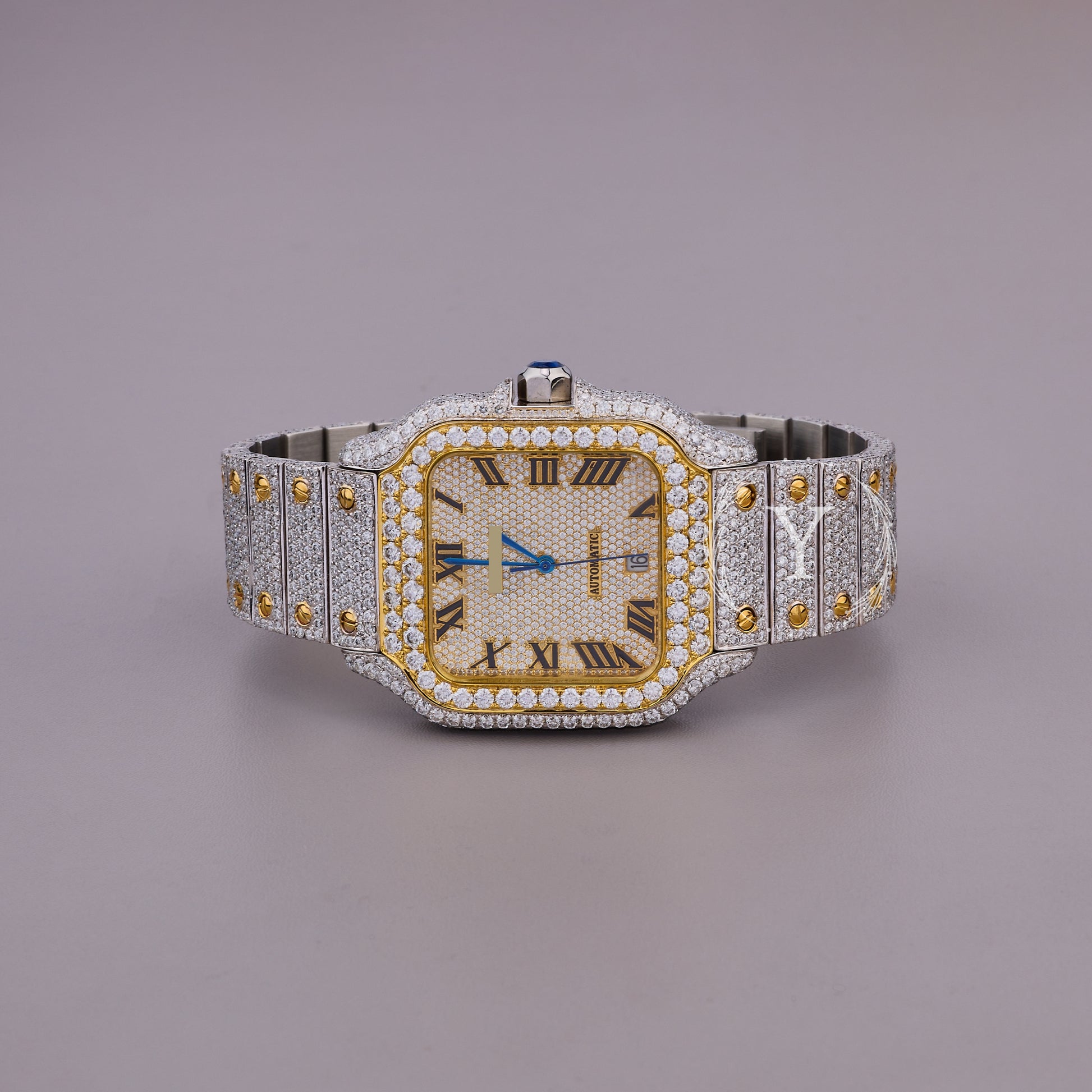 Moissanite diamond watch