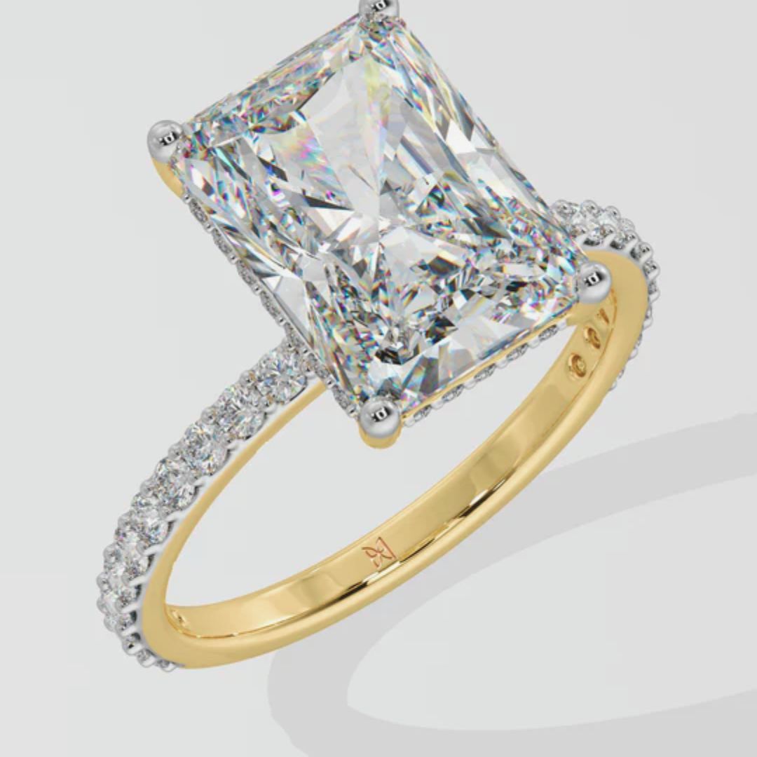 4 ct Radiant Solitaire Ring