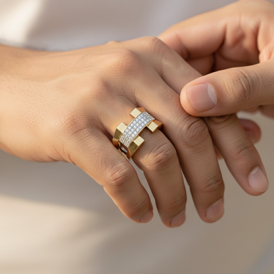 Royal Fortress Pave Set Lab Grown Diamond Ring