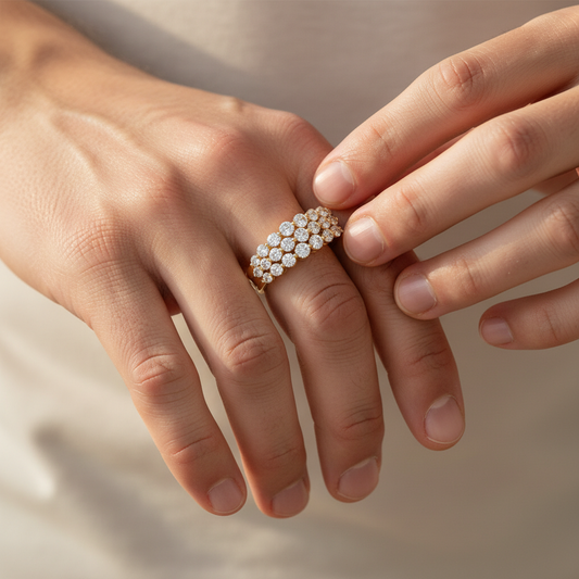 Imperara Lab Grown Diamond Gold Band