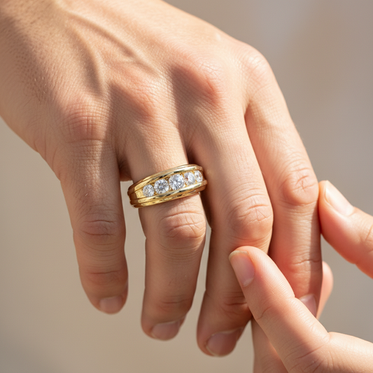 Signature Lab Grown Diamond Gold Ring