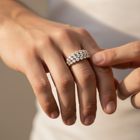 Aurevia Moissanite Diamond Gold Ring