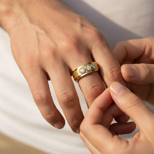 Imperial Trio Round Lab Grown Diamond Ring