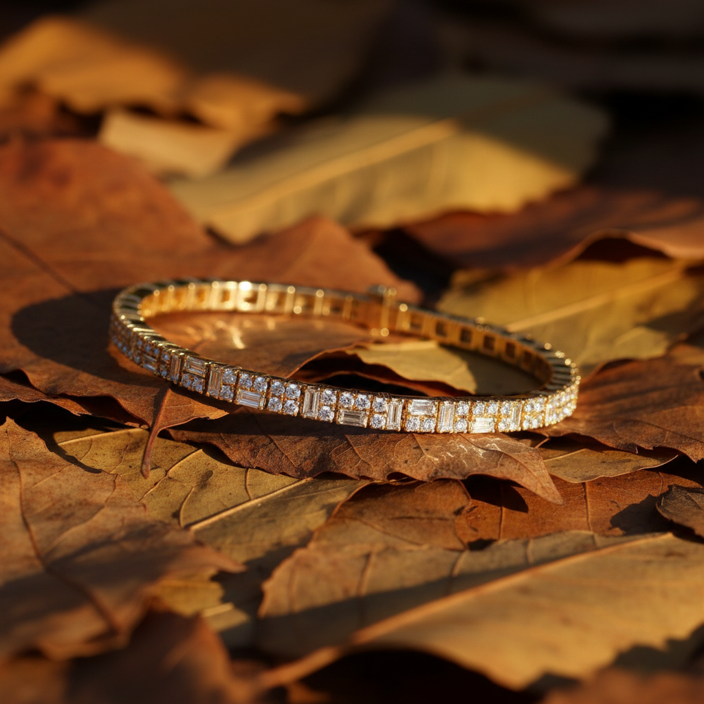 Colin Cowie Dot Dash Lab Grown Diamond Tennis Bracelet