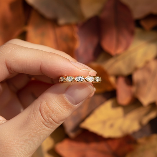 Celestial Marquise Lab Grown Diamond Eternity Band