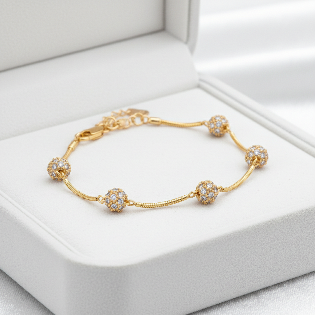 Zavya Radiant Round Cut Moissanite Bracelet
