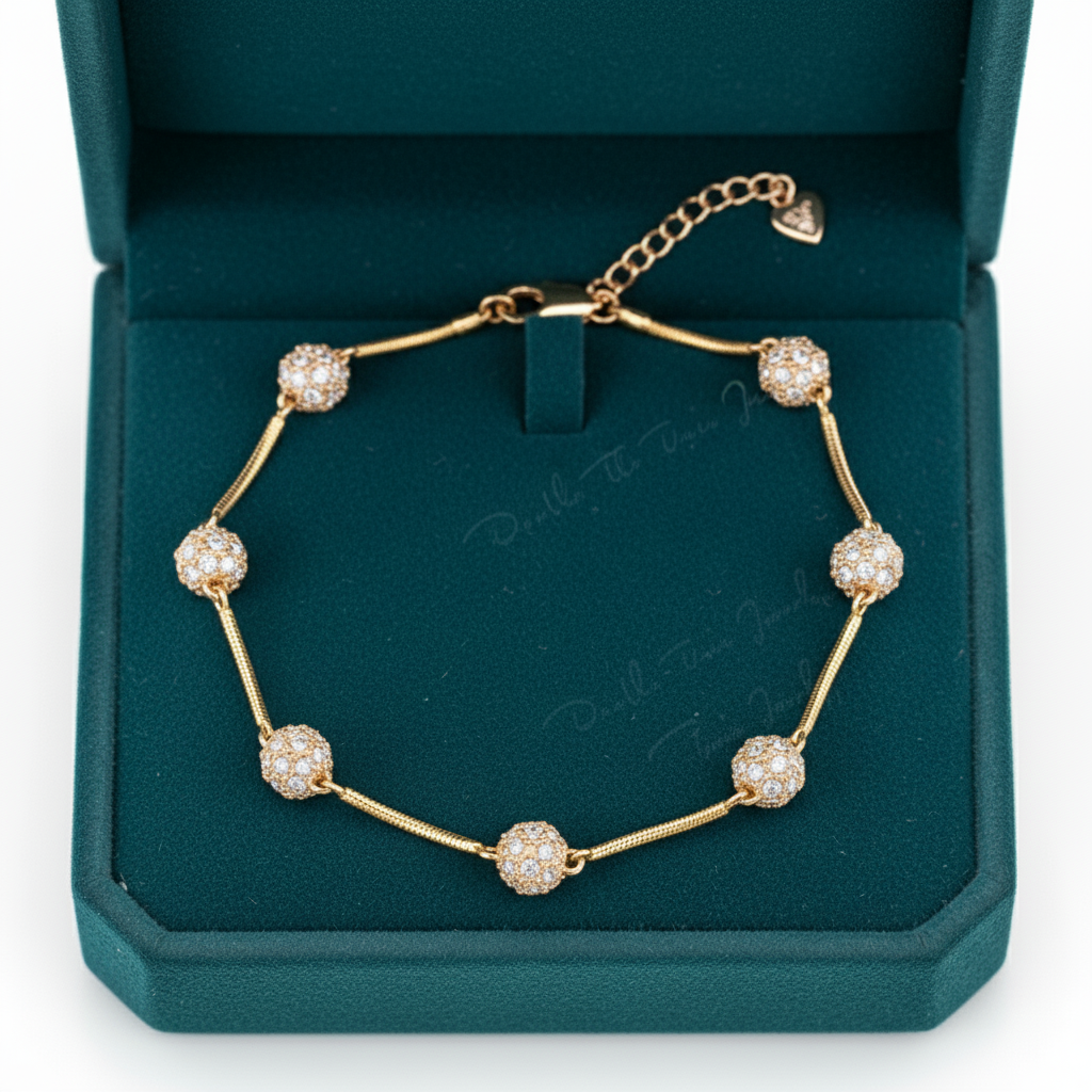 Zavya Radiant Round Cut Lab Grown Diamond Bracelet