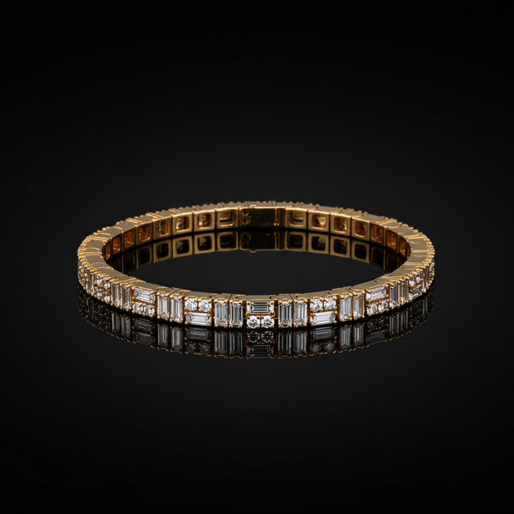 Colin Cowie Dot Dash Moissanite Diamond Bracelet