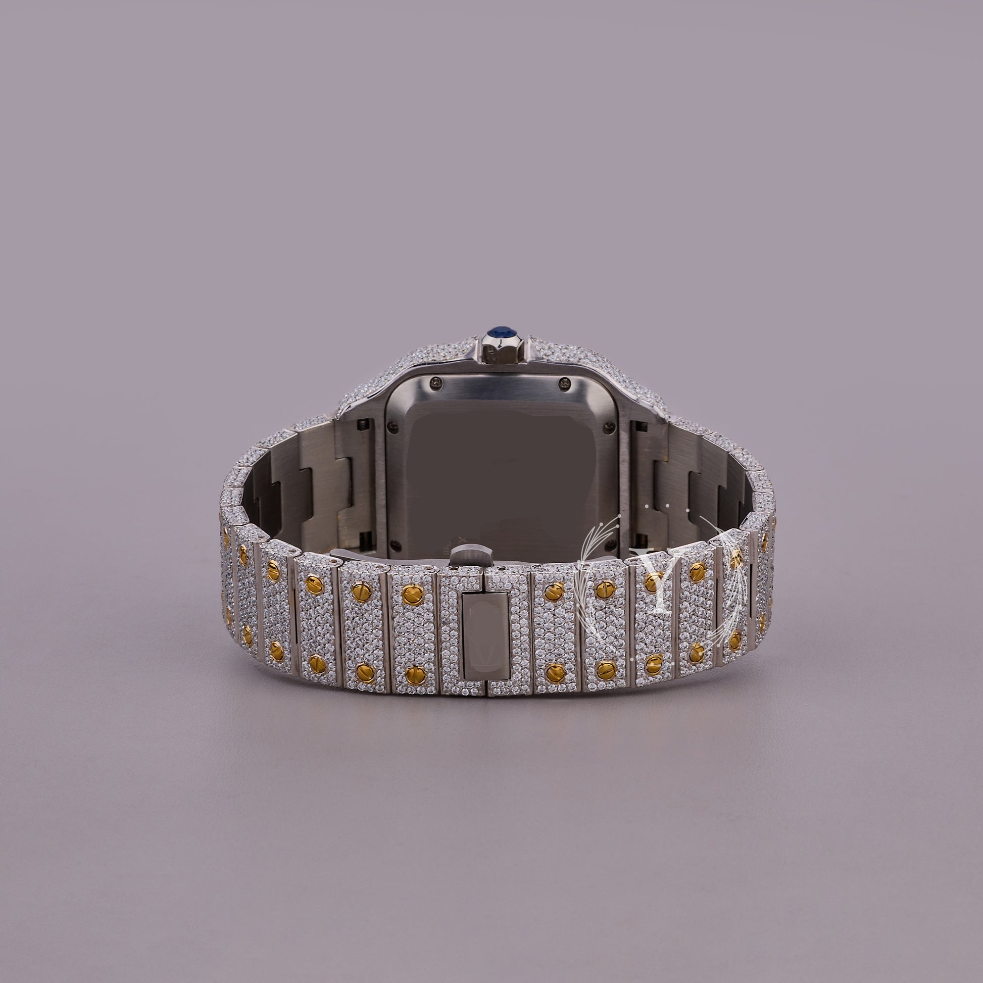 Moissanite diamond watch