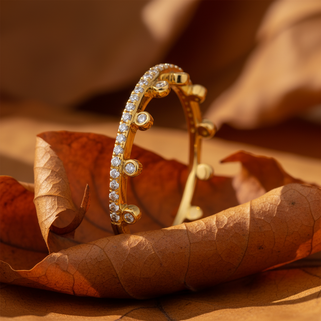 Round Cut Moissanite Diamond Crown Band Throne Ring