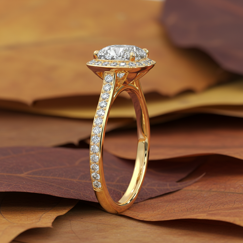 Cushion Cut Moissanite Diamond Channel Set Wedding Ring