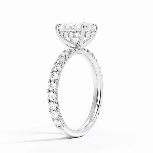 Custom order for 3.5ct D vvs2 oval Ring in Platinum