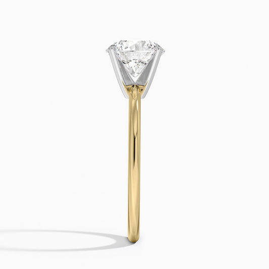2ct Round lab Grown Diamond Engagement Ring 14kt Solid Gold with IGI Certificate