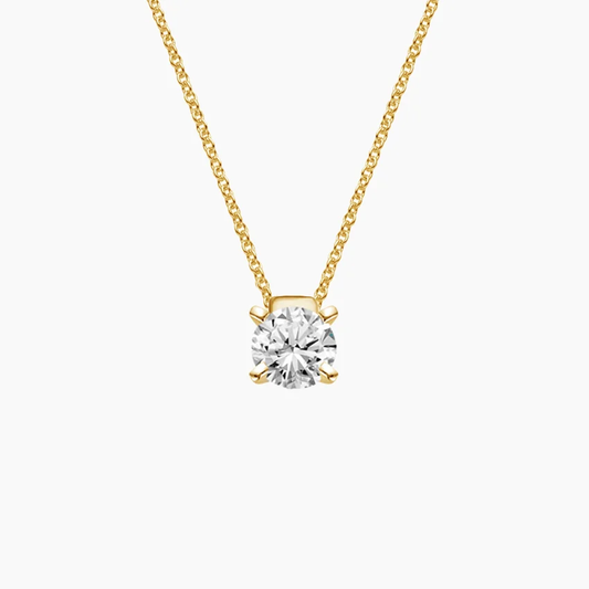 Floating Solitaire Lab Grown Diamond Pendant