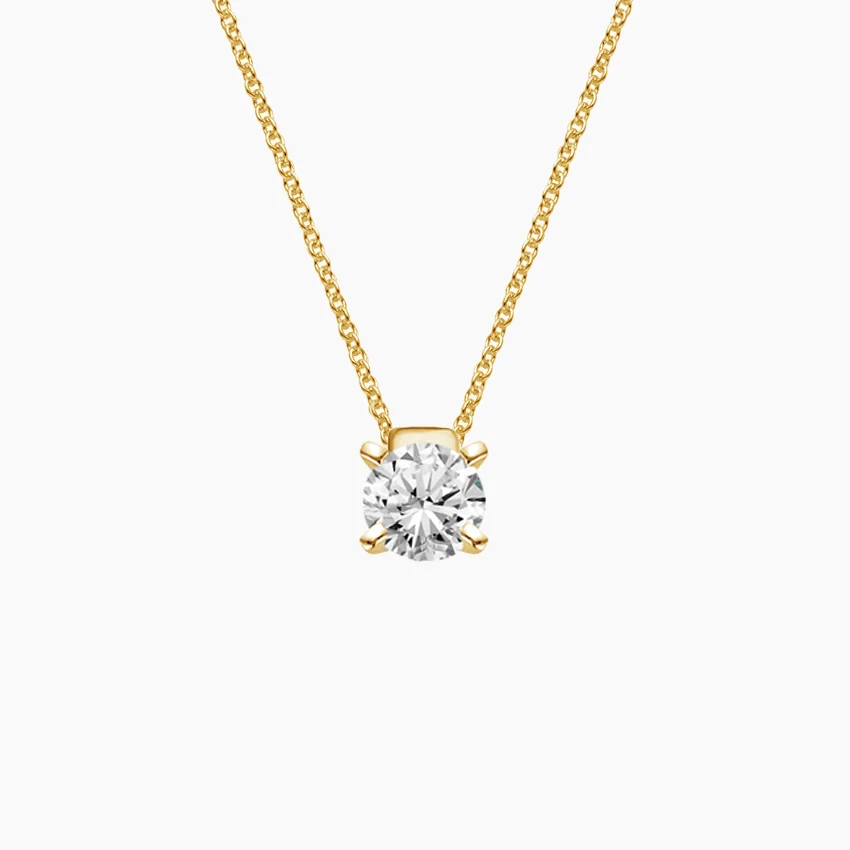 Floating Solitaire Lab Grown Diamond Pendant