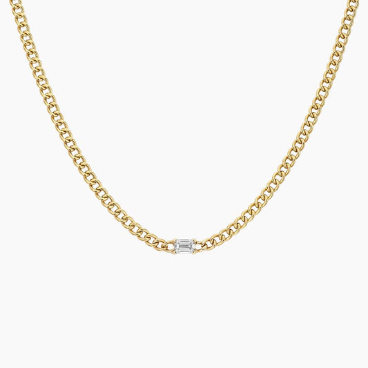 18K Yellow Gold Kendall Lab Diamond Chain Necklace