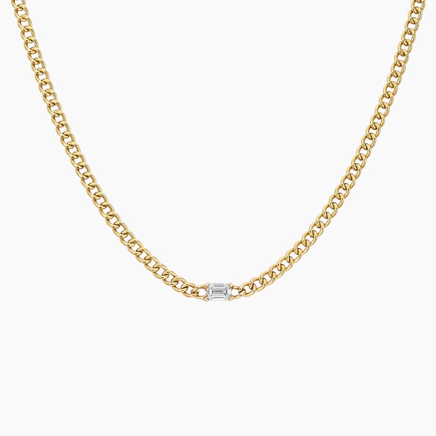 18K Yellow Gold Kendall Lab Diamond Chain Necklace