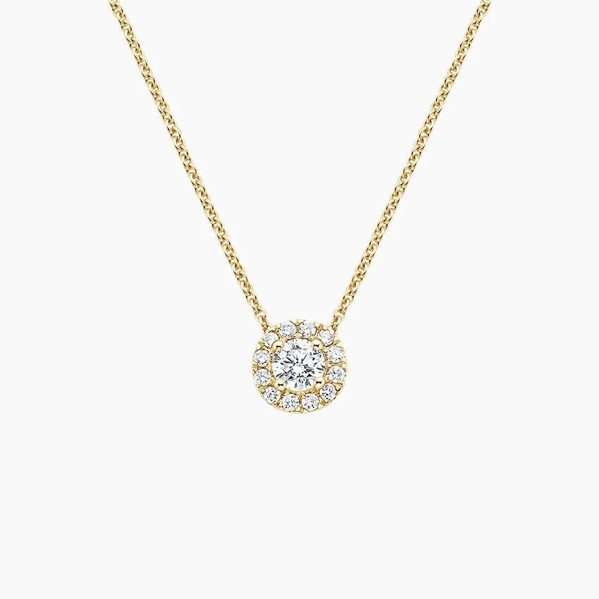 Diamond Halo Pendant necklace