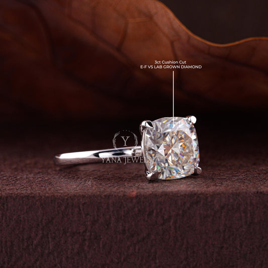 Lab Grown Diamond Solitaire Engagement Ring