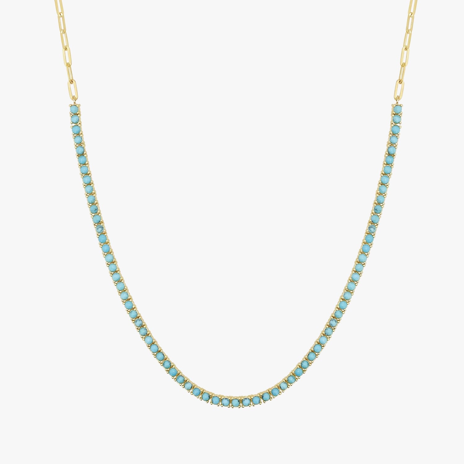 Turquoise Tennis Necklace