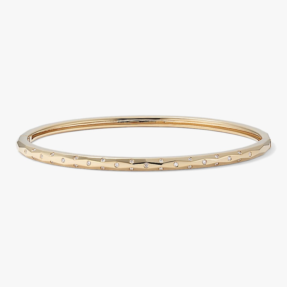 Quinn Geometric Diamond Bangle Bracelet