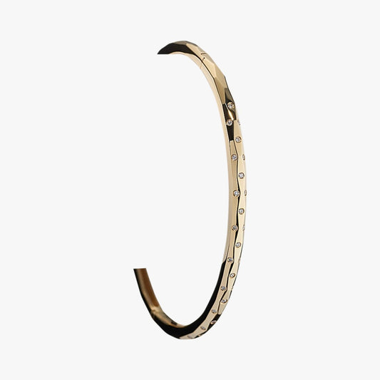 Quinn Geometric Diamond Bangle Bracelet