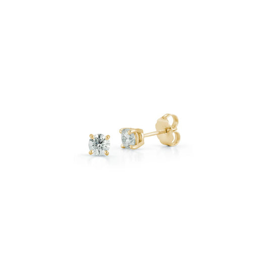 Diamond Solitaire Studs 0.60 Ct. Total Weight